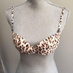 Leopard Print Demi Bra